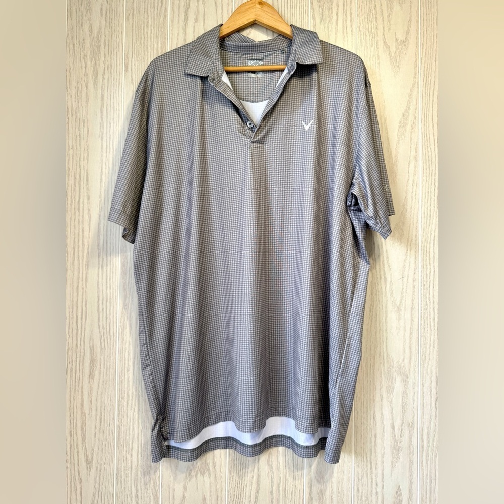Callaway Opti-Dri Grey Performance Polo – Size XL LNC